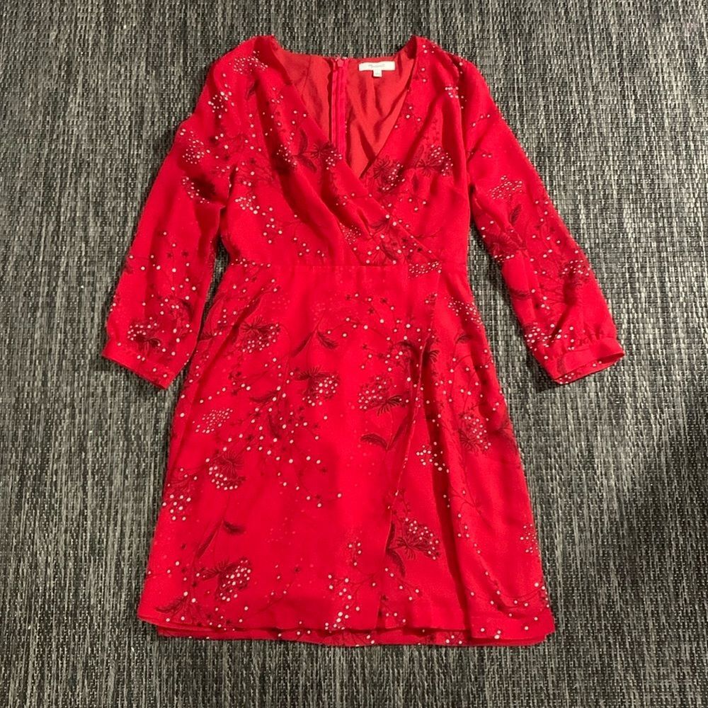 Madewell Hazelwood Wrap-Front Mini Dress in Windswept Floral SOLD OUT